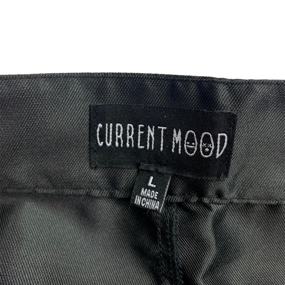 Current Mood Black Techno Moto High Waist Mini Skirt - Picture 6 of 6